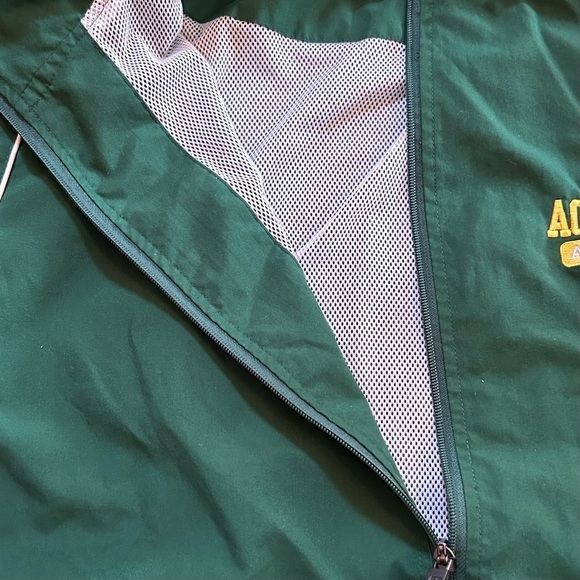 Russell Academy Athletics BFA St. Albans VT Men's Full Zip Windbreaker Green XXL - Picture 7 of 11